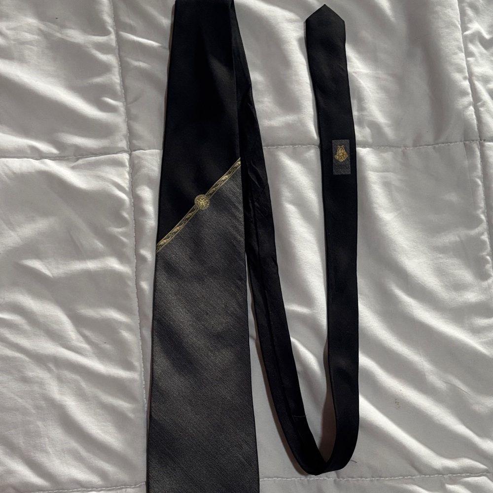 Versace Black and Gold Tie